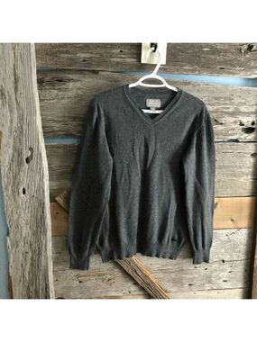 𝅺roots 73 Size XS Grey V-neck sweater